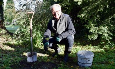 Open Bishop Christopher plants tree to mark Queen's Platinum Jubilee and COP26